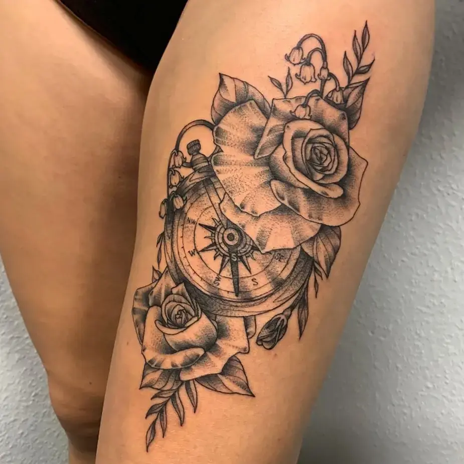 Black & Grey · Floral-Design · Ben Klecks